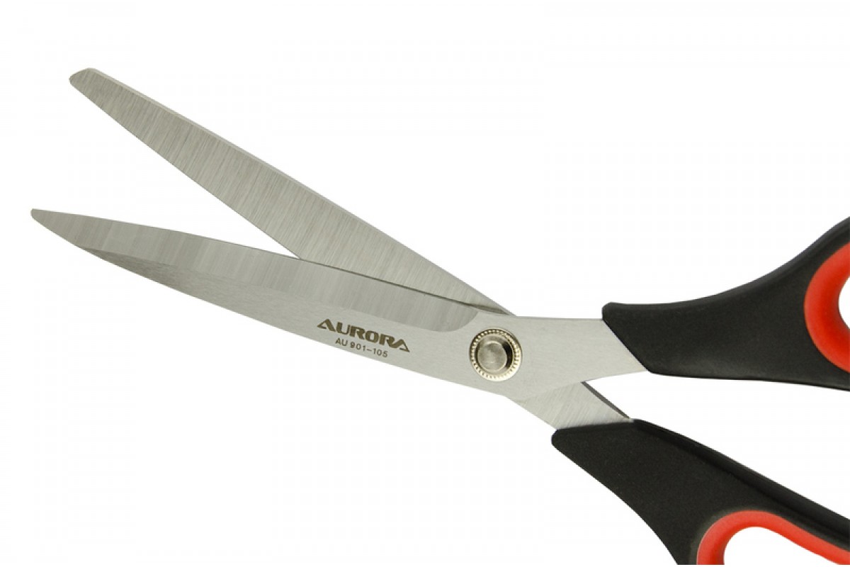 Ножницы раскройные с резиновыми вставками Aurora 27 см арт.AU 901-105 уп.1 шт.